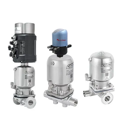 Aseptic diaphragm valve