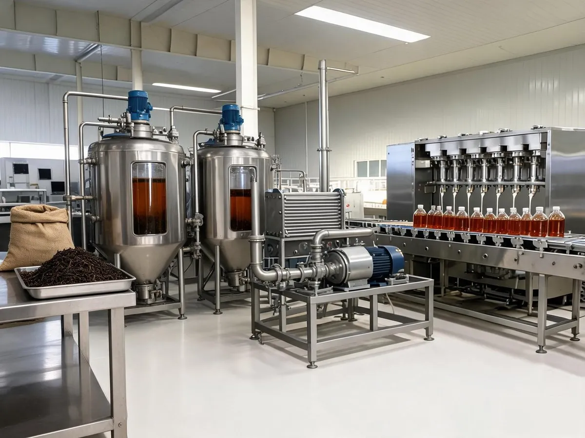 Tea-beverage production process